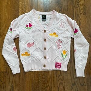 Disney BoxLunch Sleeping Beauty Aurora Diamond Cardigan Sweater Women Medium